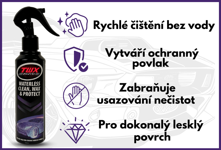 TWX® Auto Sprej 3 v 1 k čištění, leštění a dezinfekci TWX® Auto Sprej 3 v 1 k čištění, leštění a dezinfekci