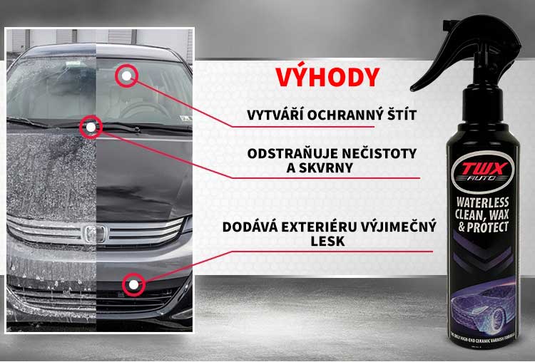TWX® Auto Sprej 3 v 1 k čištění, leštění a dezinfekci TWX® Auto Sprej 3 v 1 k čištění, leštění a dezinfekci